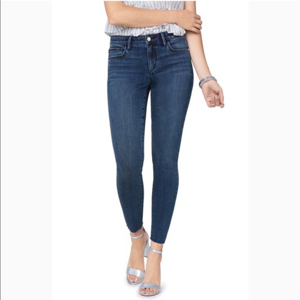 Sam Edelman | The Kitten High Waist Raw Hem Ankle Skinny Jeans  | Size 27
